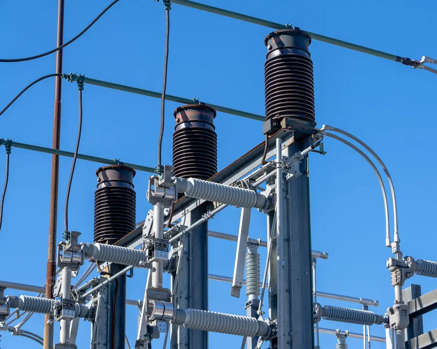 High-voltage electrical substation equipment